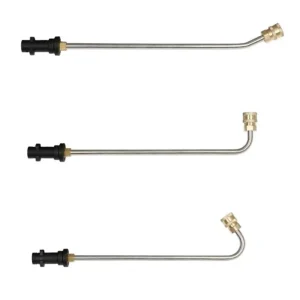 High Pressure Water Gun Extension Wand 4000 PSI 1/4 Quick Connect Jet Lance Spear Curved Head Rod for Karcher K2 K3 K4 K5 K6 K7