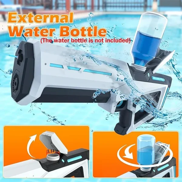 Electric Water Guns For Adults Powerful Squirt Automatic Water Suction Water Blasters Summer Outdoor Beach Toy For boys Kid Gift - Image 5