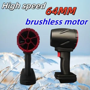 64mm 1100W Air Gun Turbo Jet Fan Violent Fan Car Wash Snow Removal Air Dryer for Makita/DeWalt/Milwaukee 12-24V/batters