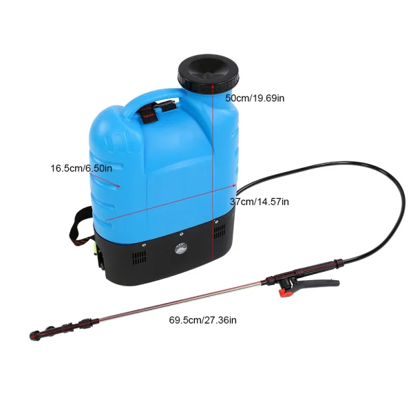 16L Electric Backpack Type Agricultural High Pressure Sprayer Gardening Tool Garden Spray Pressure Bottle Backpack Weed Sprayers - Image 3